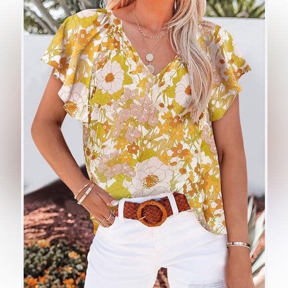 Tops - 🔥Gorgeous summer boho top! Sz L